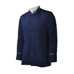 KI092 設計撞色領酒店制服  製造扣鈕男款服務員制服   日式 領 袖撞色印花 製作酒店大堂制服  厨司服 酒店制服供應商  和風 KI092 設計撞色領酒店制服  製造扣鈕男款服務員制服   日式 領 袖撞色印花 製作酒店大堂制服  厨司服 酒店制服供應商  和風